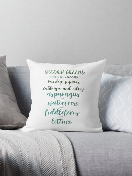 Item preview, Greens! Greens! Nothing but greens! designed and sold by Theatre Thoughts.