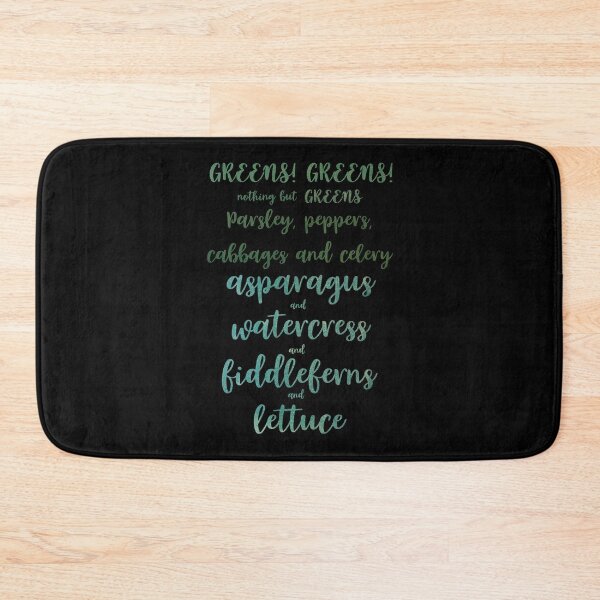 Item preview, Greens! Greens! Nothing but greens! designed and sold by Theatre Thoughts.