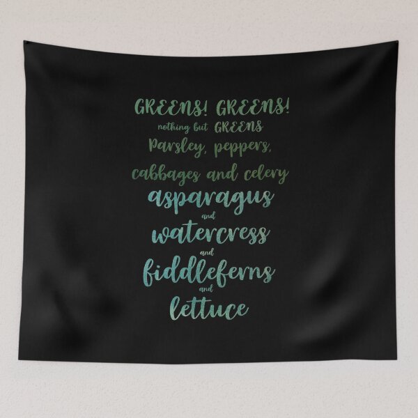 Item preview, Greens! Greens! Nothing but greens! designed and sold by Theatre Thoughts.