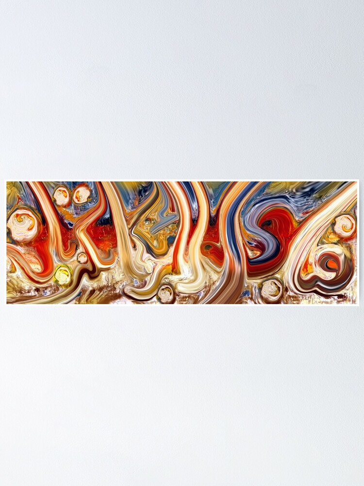 Alternate view of Fabi Ayyi Ala Abstract Painting Poster