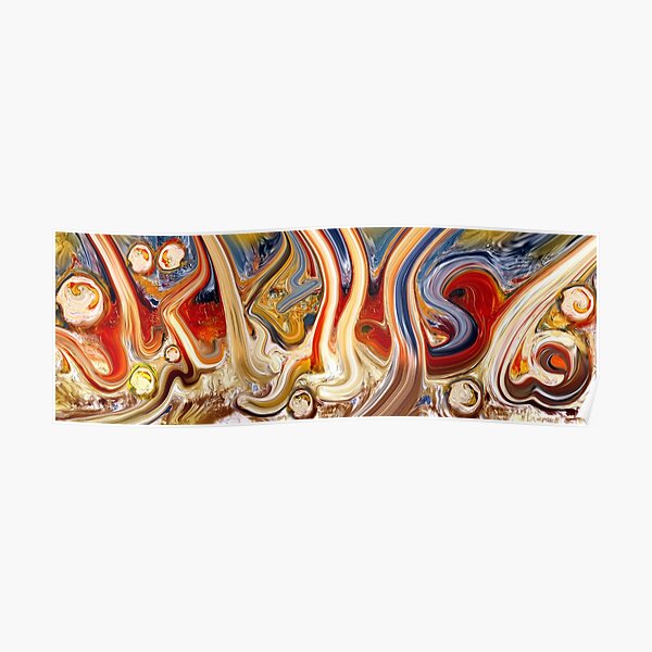 Fabi Ayyi Ala Abstract Painting Poster