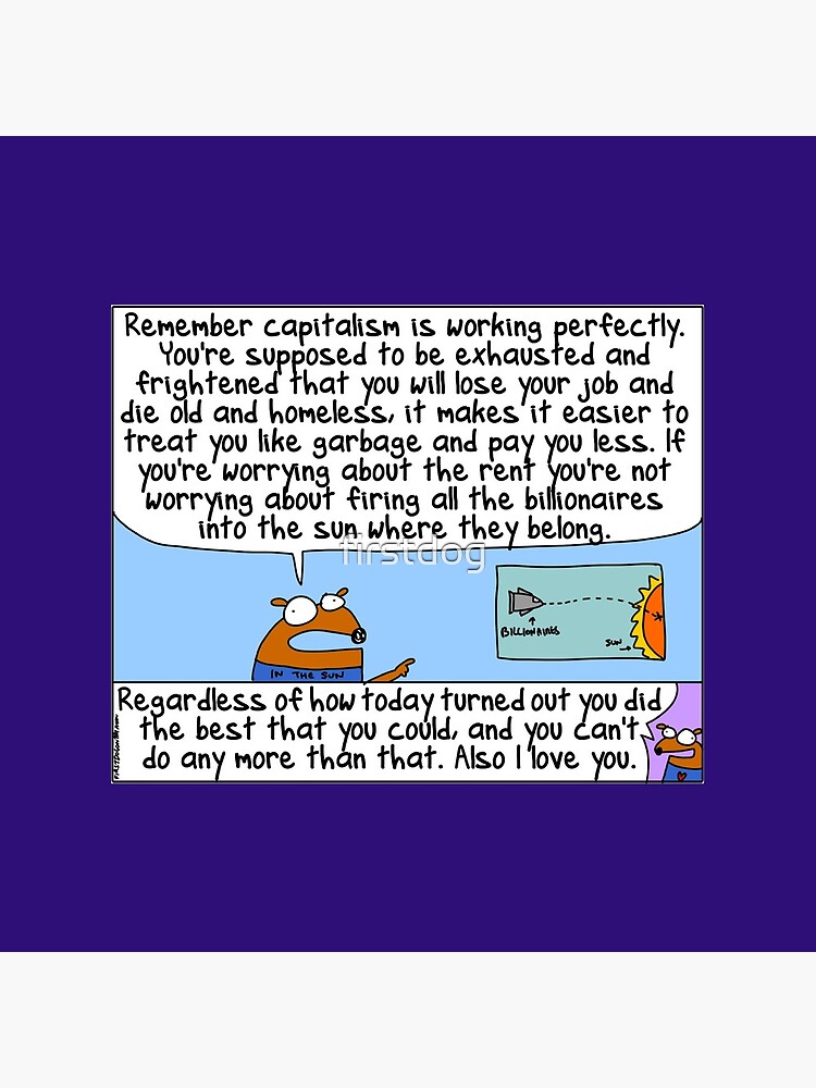 Thumbnail 4 of 4, Clock, Capitalism is working perfectly designed and sold by firstdog.