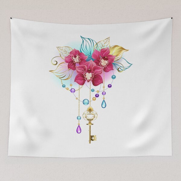 Item preview, Pink Orchid with Gold Key designed and sold by Blackmoon9.