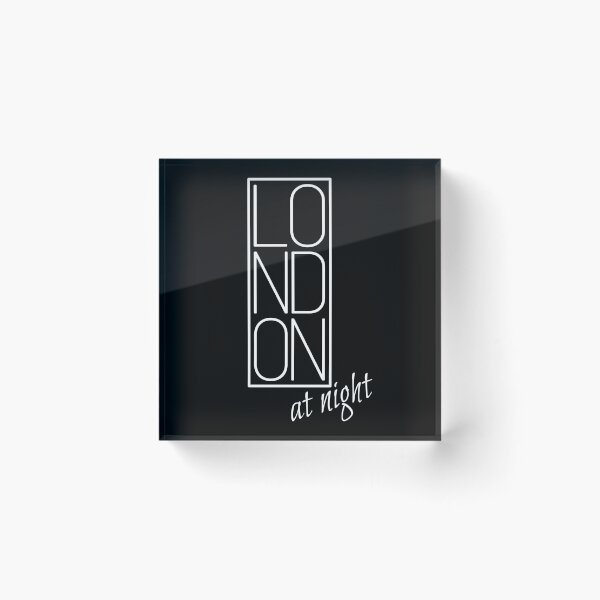 Item preview, London at night England Great Britain Typography Souvenir Gift designed and sold by peter2art.
