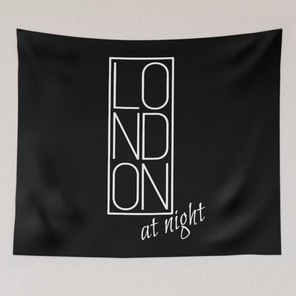 Item preview, London at night England Great Britain Typography Souvenir Gift designed and sold by peter2art.