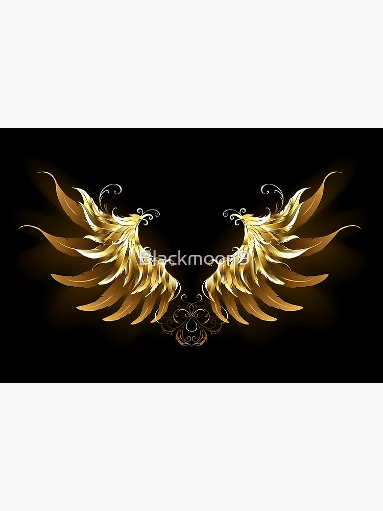 golden wings 💛  Black and gold aesthetic, Gold aesthetic, Angel  aesthetic