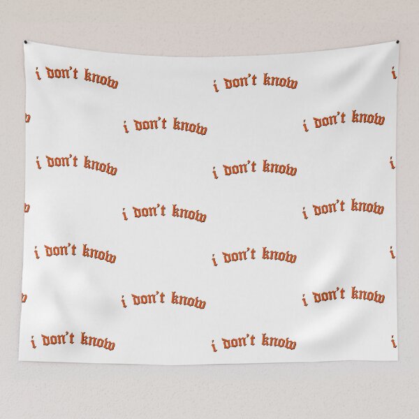 Item preview, I DON'T KNOW designed and sold by alicecpr.