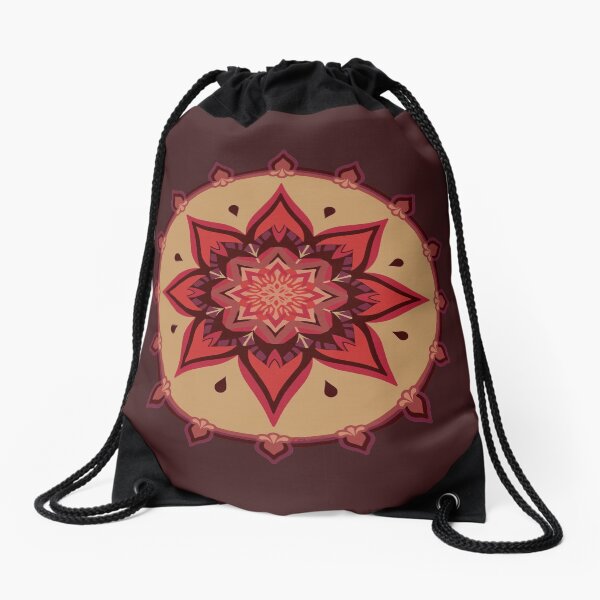 Blooming Passion Drawstring Bag