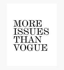 Mehr Ausgaben als Vogue - minimalistischer Druck Fotodruck