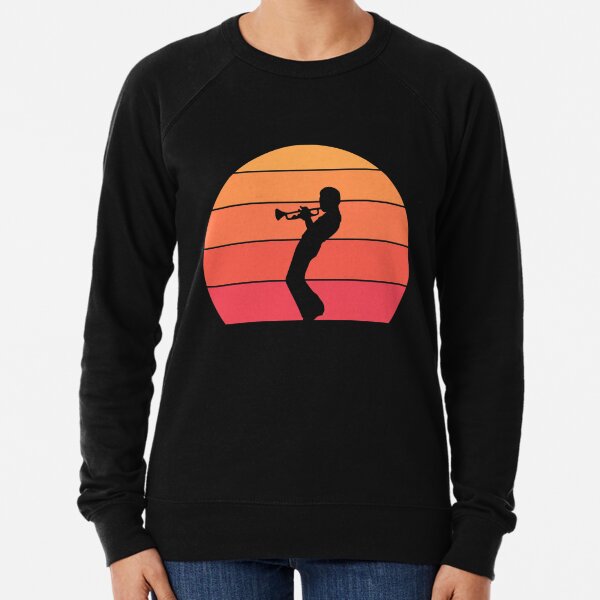 Miles Davis - Trumpet Sunset Lightweight Sweatshirt