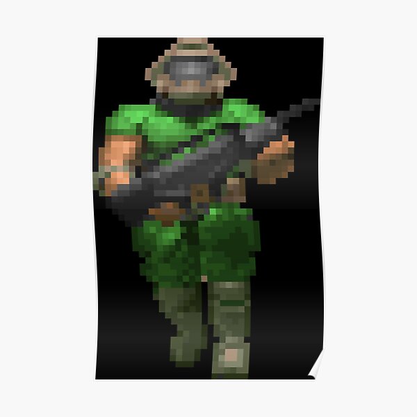 Doom - Retro - Doom Guy Poster