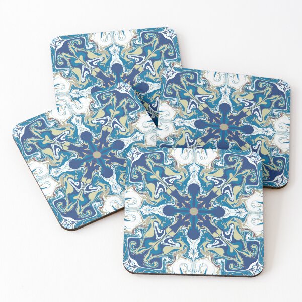 Item preview, Blue tile designed and sold by roseglasses.