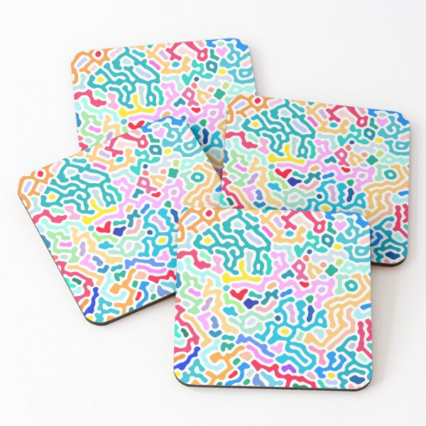 Item preview, Coral - happy colorful designed and sold by lematworks.