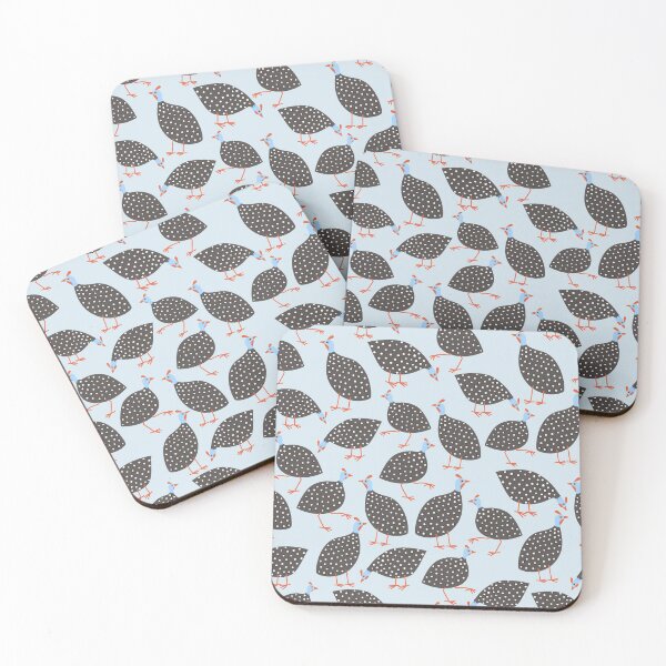 Item preview, Guinea Hens on Blue designed and sold by squirrell.