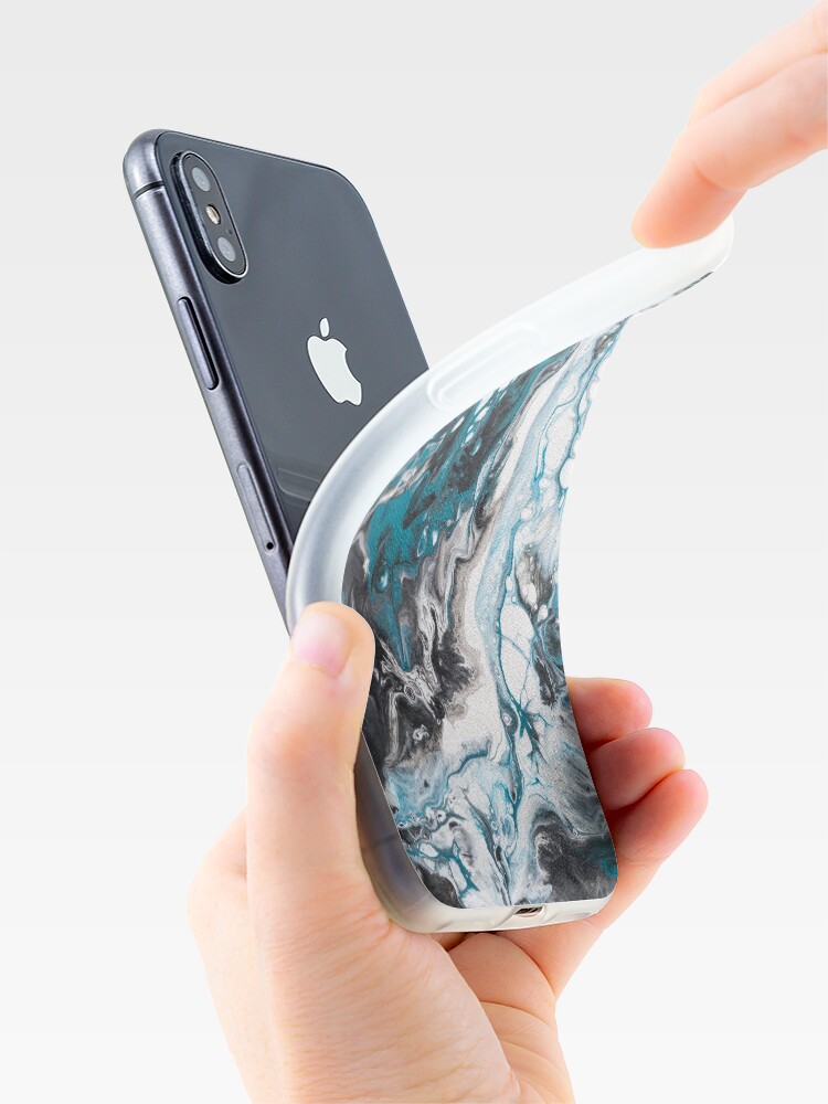 Alternate view of Fluid painting Color call I iPhone Case