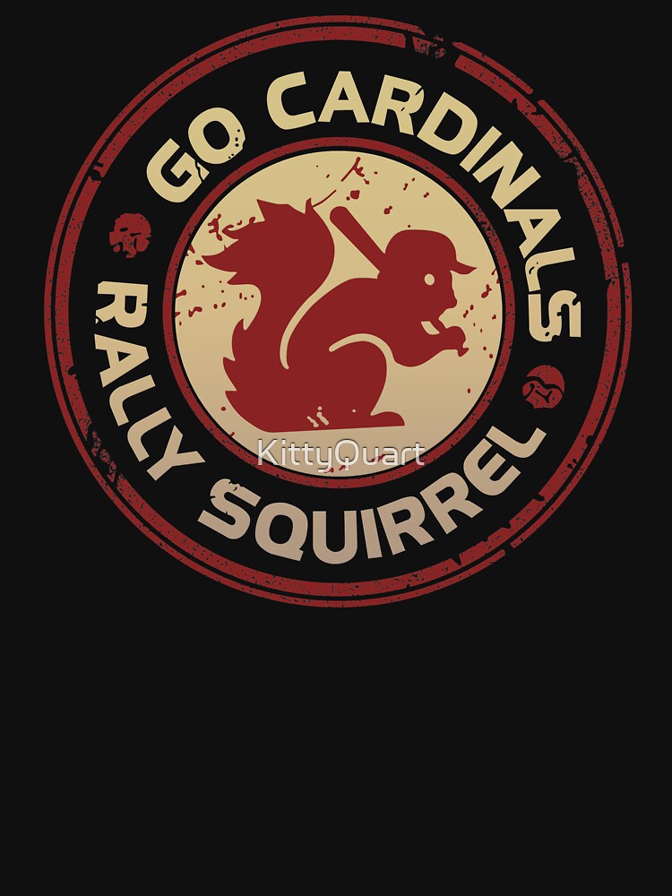 St. Louis Cardinals Baseball Men's Graphic T-Shirt Rally Squirrel Red Large