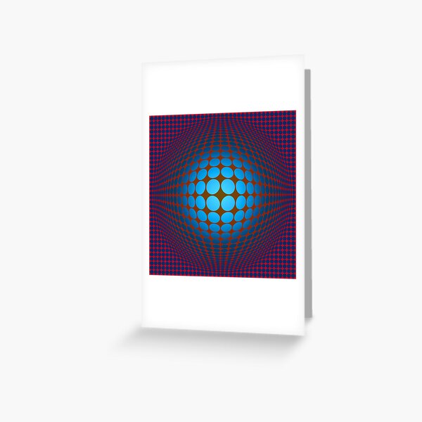 Victor Vasarely Homage Greeting Card