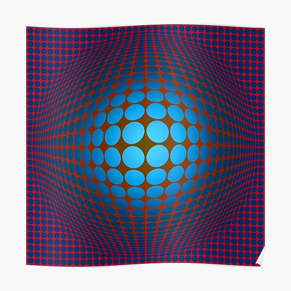 Victor Vasarely Hommage Poster