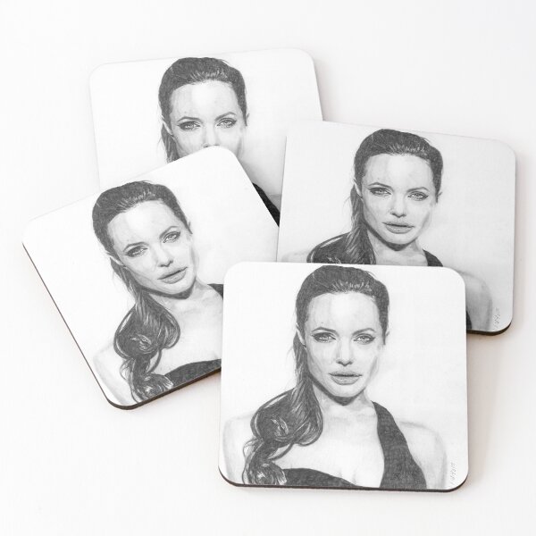Angelina Jolie Coasters (Set of 4)
