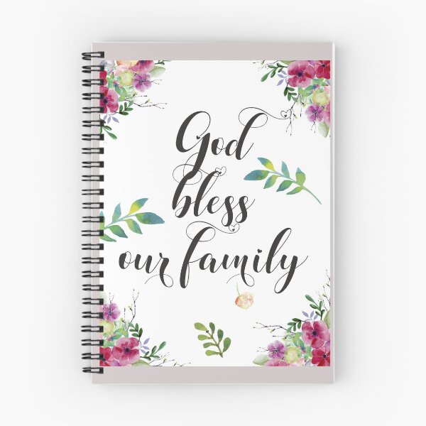 Item preview, God Bless our Family Inspirational Quote Hand Lettering Calligraphy designed and sold by tanabe.
