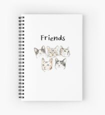 Friends Cat Spiral Notebook