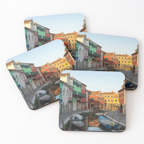 Item preview, Jewel-toned Island - Isola di Burano Canal Curve designed and sold by Georgia Mizuleva.
