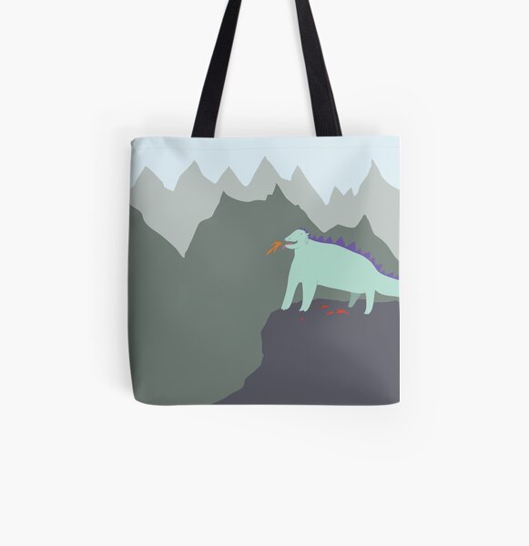 Happy Dragon All Over Print Tote Bag