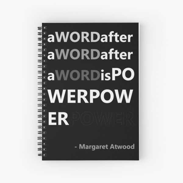 Item preview, A word is power - Margaret Atwood quote designed and sold by GetItGiftIt.