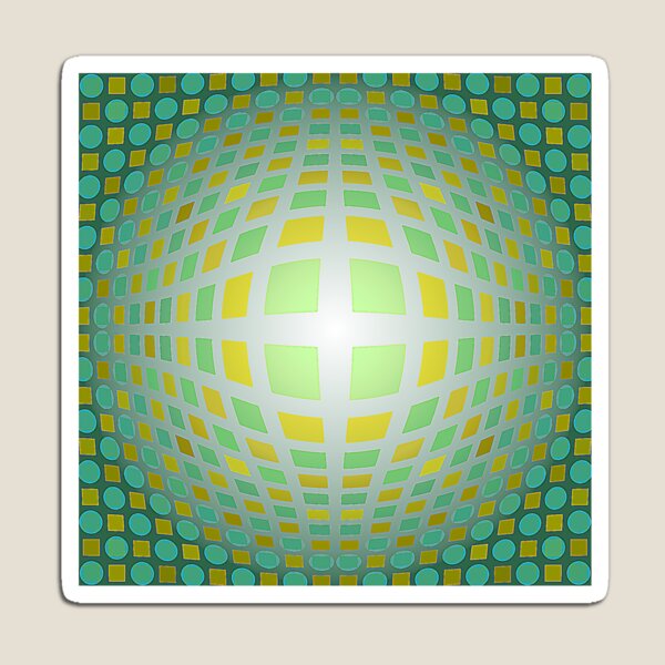 Victor Vasarely Homage 3 Magnet