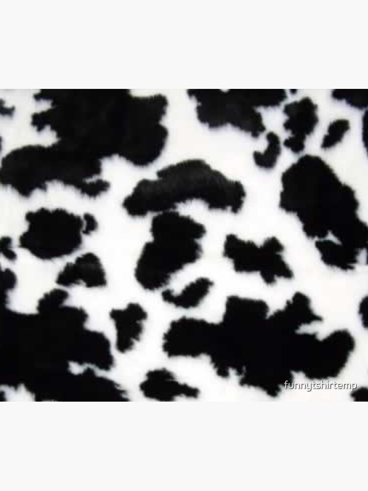 Cow Hide spotted fur Farm Animal Pattern Black White by funnytshirtemp