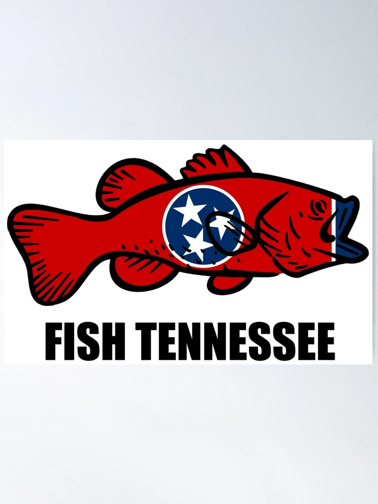 Tennessee fishing poster Art Print by Nicks Emporium