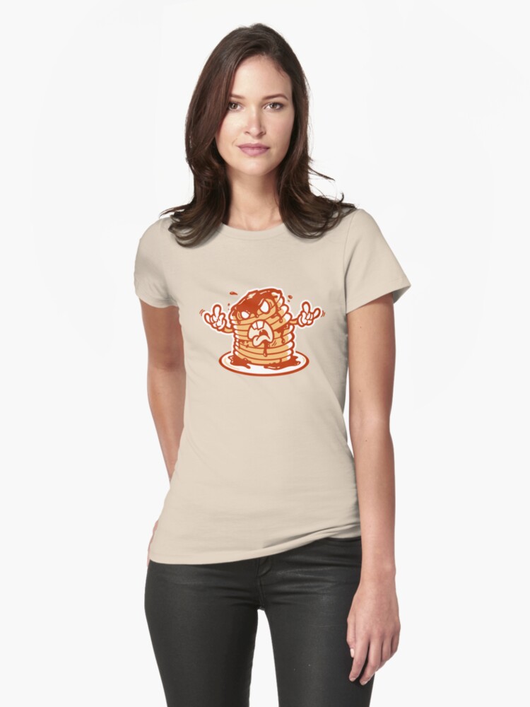 Thumbnail 1 of 3, Fitted T-Shirt, Mr Pancakez designed and sold by WinterArtwork.