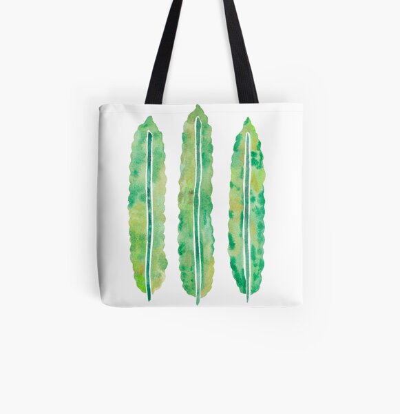 Crispy Wave Fern Leaves All Over Print Tote Bag