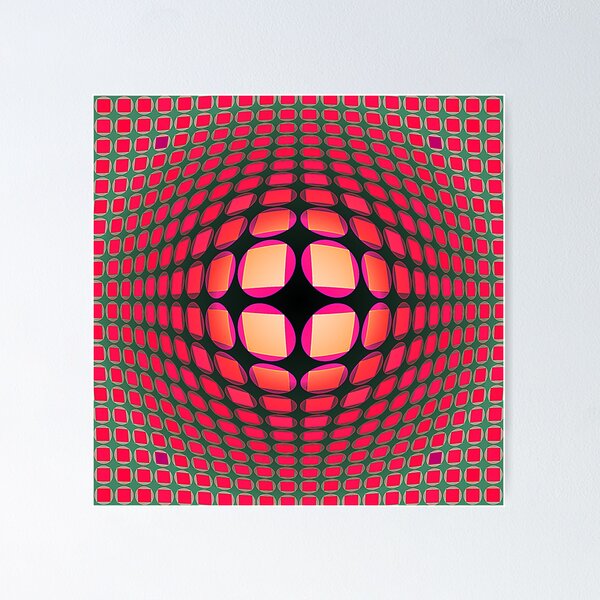 Item preview, Victor Vasarely Homage 4 designed and sold by Nicolas Roughton.