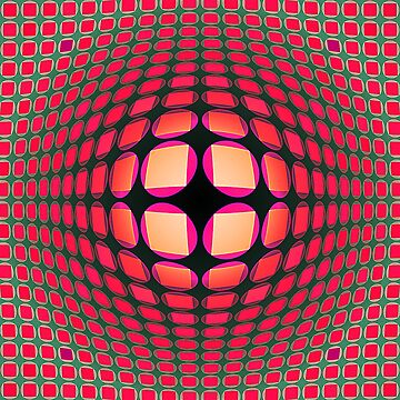 Aperçu de l'œuvre Victor Vasarely Hommage 4 de Salocin