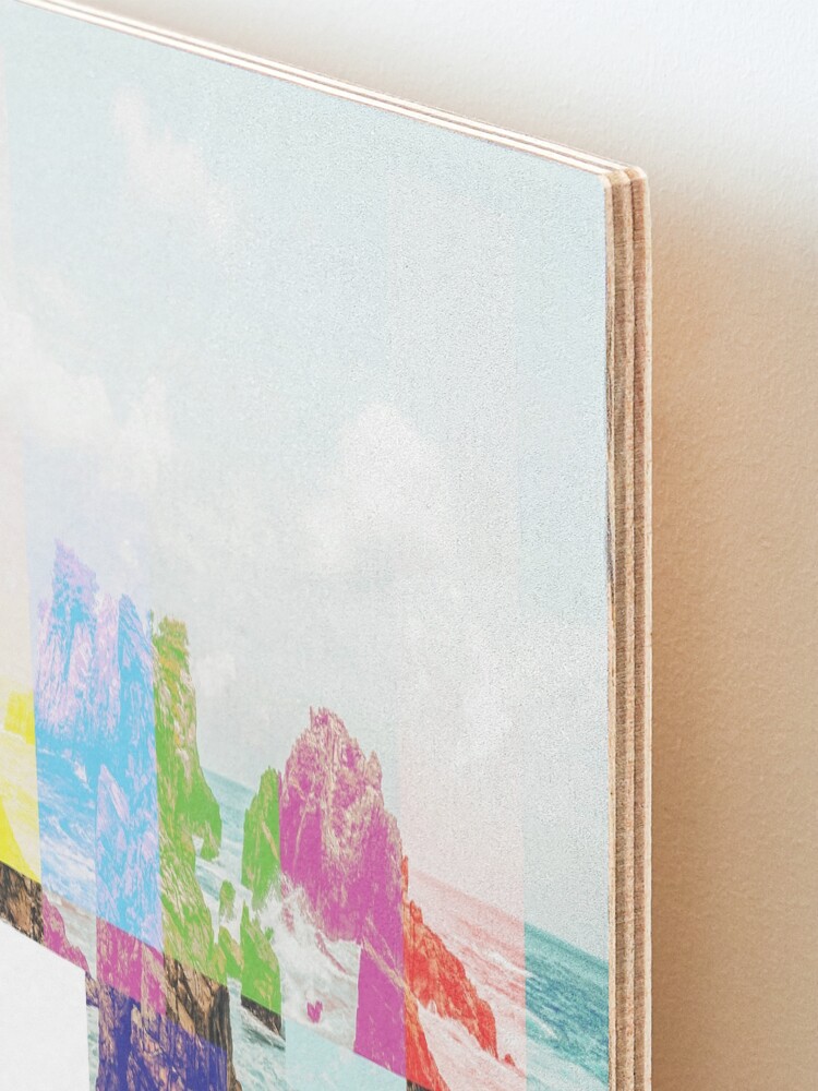 Alternate view of Virtual Sky Glitch #abstract #digitalart Mounted Print