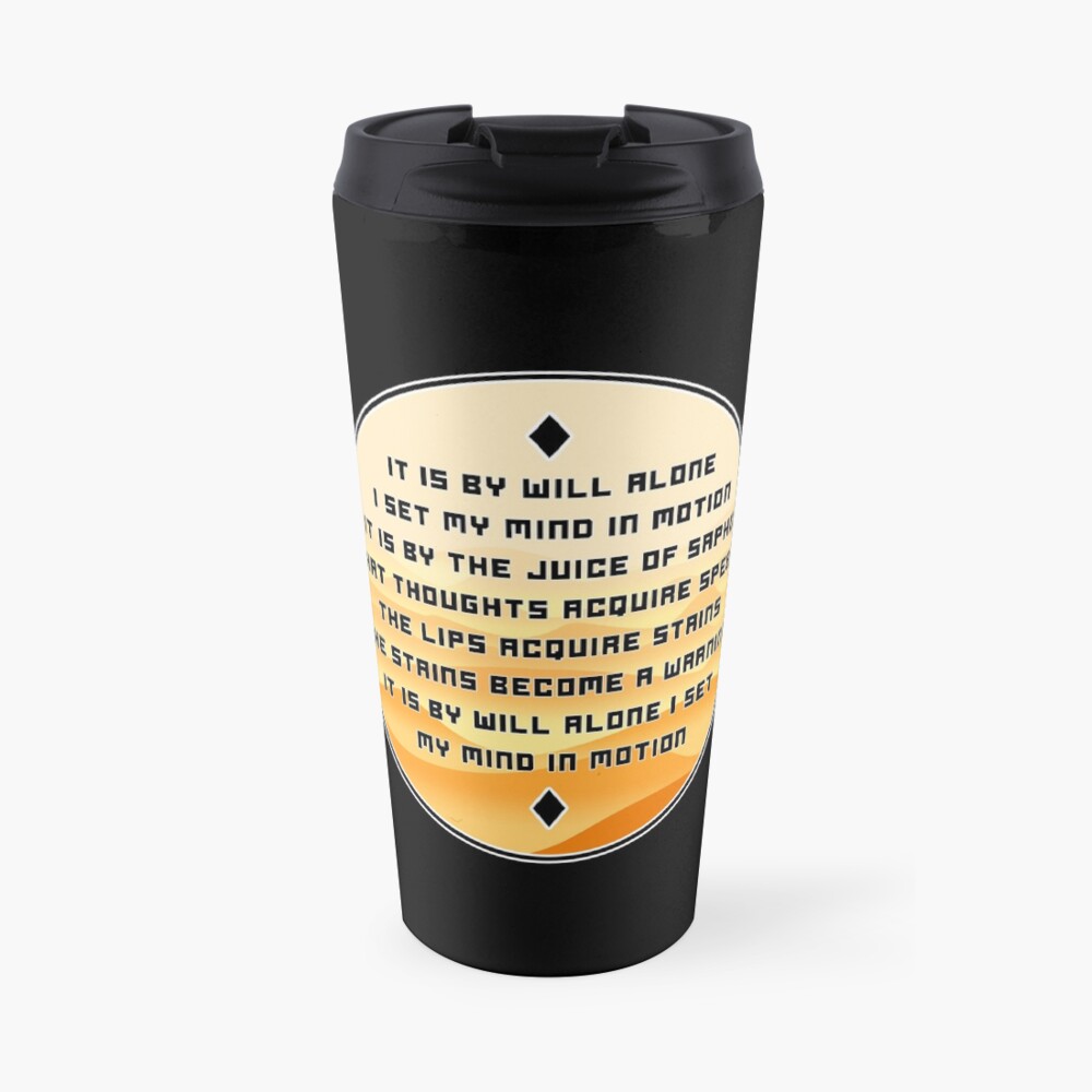 The Mentat Mantra - Inspired by Dune Travel Mug