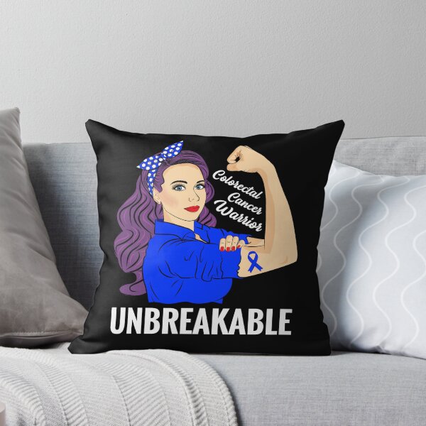 Item preview, Colorectal Cancer Awareness CRC Warrior Unbreakable Support designed and sold by ZNOVANNA.