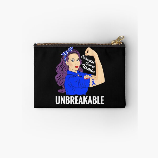 Item preview, Colorectal Cancer Awareness CRC Warrior Unbreakable Support designed and sold by ZNOVANNA.