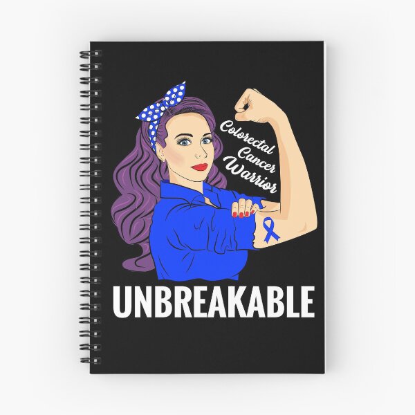 Item preview, Colorectal Cancer Awareness CRC Warrior Unbreakable Support designed and sold by ZNOVANNA.