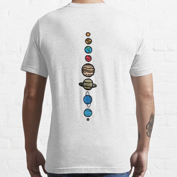 Planets Colour Back Essential T-Shirt
