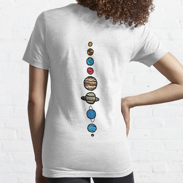 Planets Colour Back Essential T-Shirt