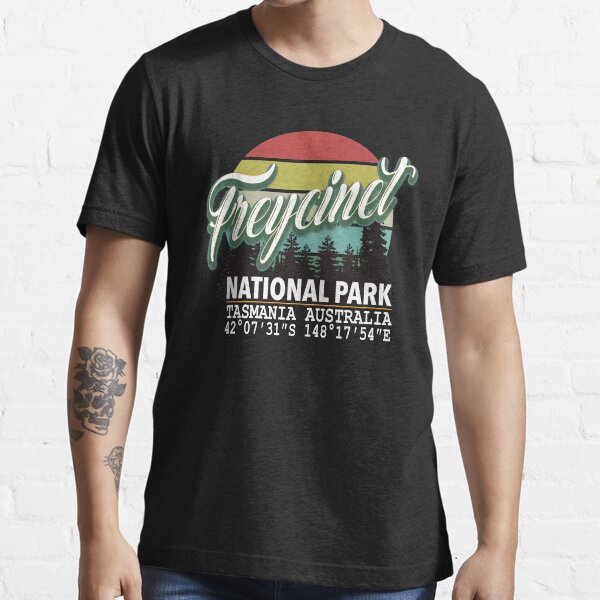 Freycinet National Park with GPS Location Western Australia Essential T-Shirt