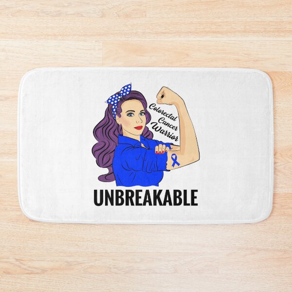 Item preview, Colorectal Cancer Awareness CRC Warrior Unbreakable designed and sold by ZNOVANNA.