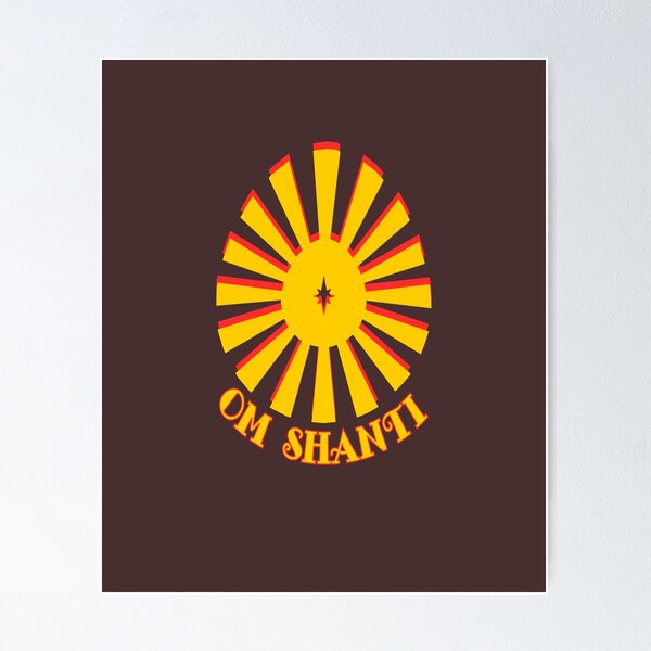 Om Shanti Mantra, Om Symbol, Om Shanti Shanti Shanti Art Board Print for  Sale by Sadhana Design Studio