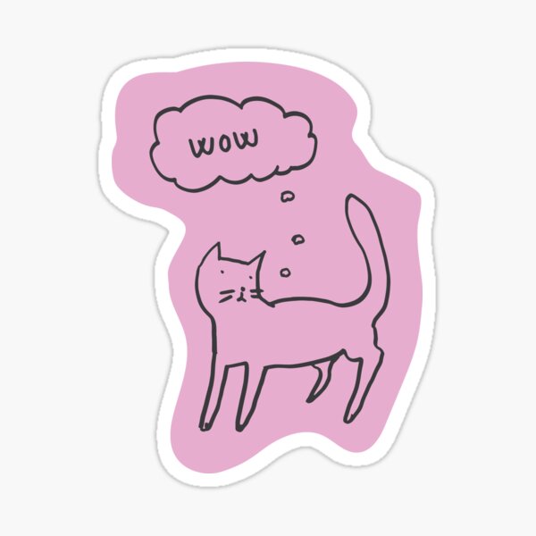 Wow Cat Sticker