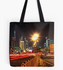 Bustling Nightlife Tote Bag