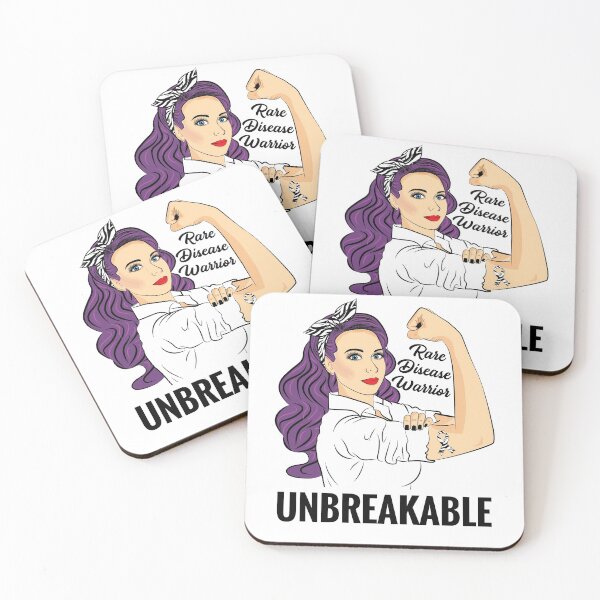 Item preview, Rare Disease Awareness Warrior Unbreakable Support designed and sold by ZNOVANNA.