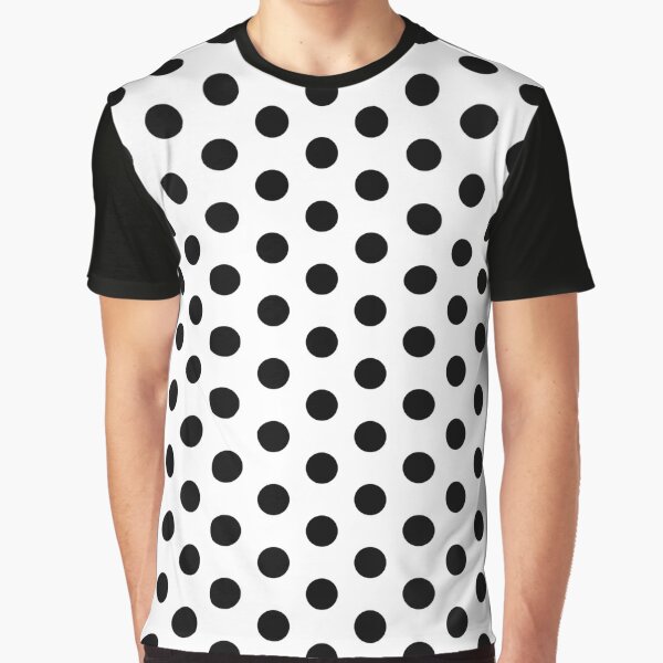 Black Spot Fashion T-Shirt - Black Polka Dot Tshirt - Gift Apparel Me