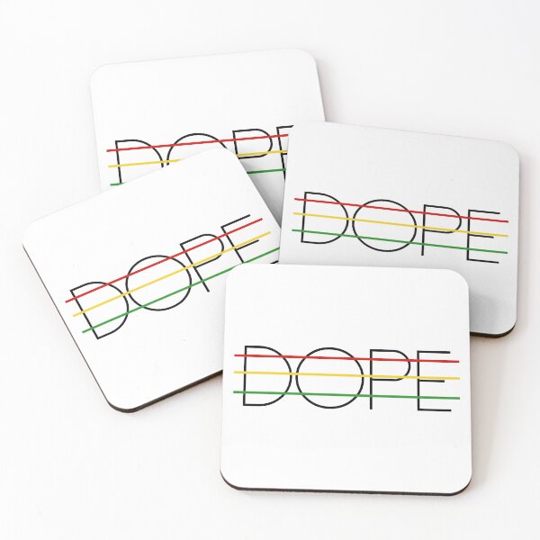 Item preview, Dope lettering font red yellow green design designed and sold by KleinJenny.